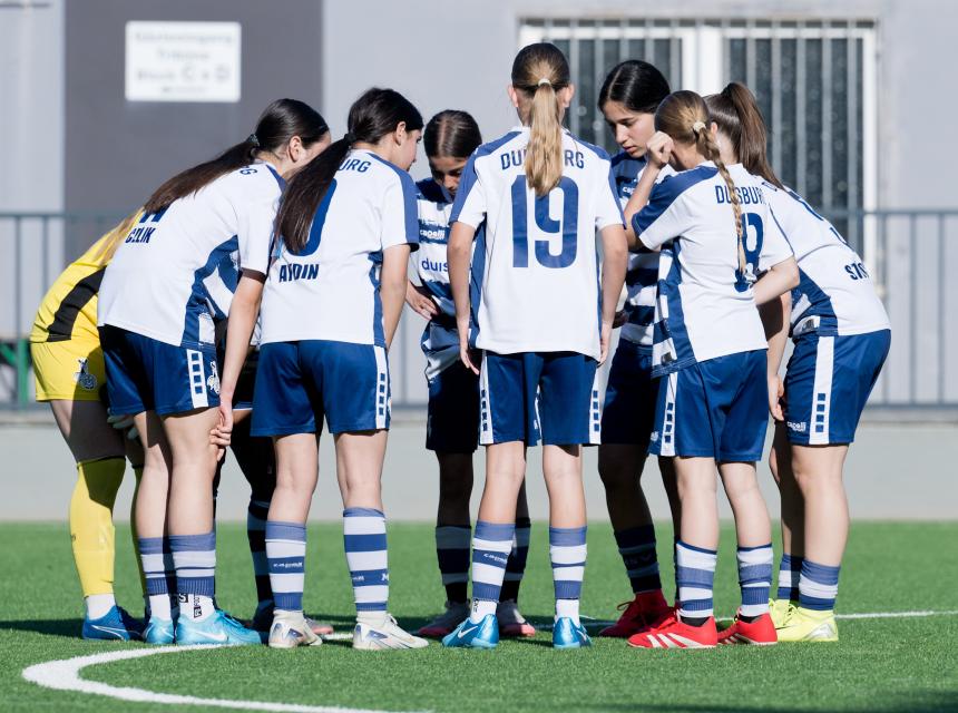Die U15 Mädchen des MSV sind im Pokal ausgeschieden